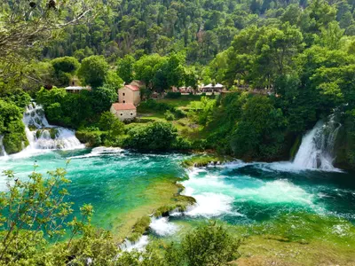 Waterfalls in Krka National Park