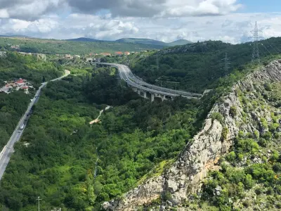A viaduct on the Croatian motorway